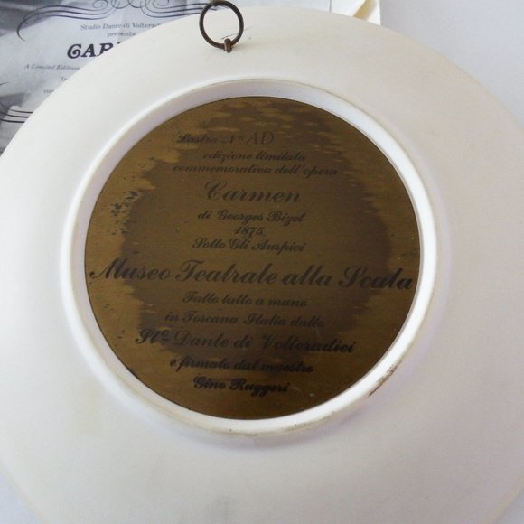 Dante di Volteradici's Carmen Collectors Plate 8.5" - Picture 2 of 4